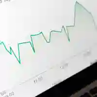 Nærbilde av en graf i Google Ads – Nettrafikk